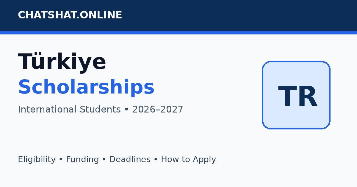 Türkiye Scholarships Merit Scholarship Program